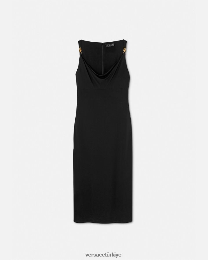 Versace medusa '95 midi elbise kadınlar siyah Giyim B0HHR840