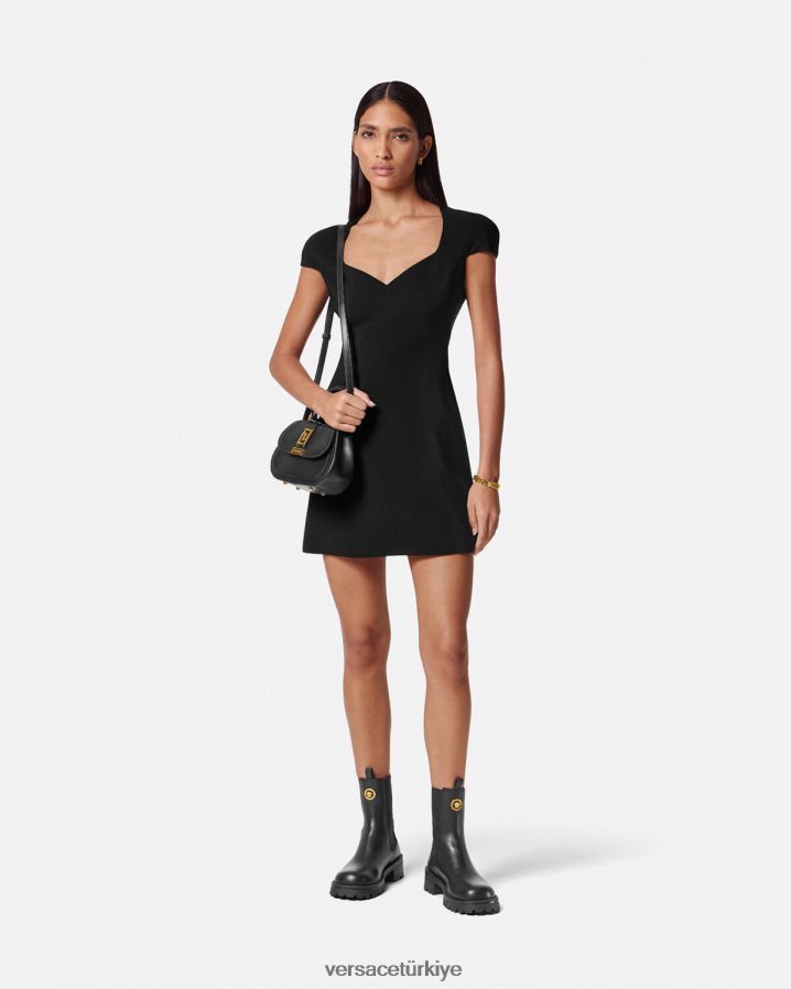 Versace mini elbise kadınlar siyah Giyim B0HHR843