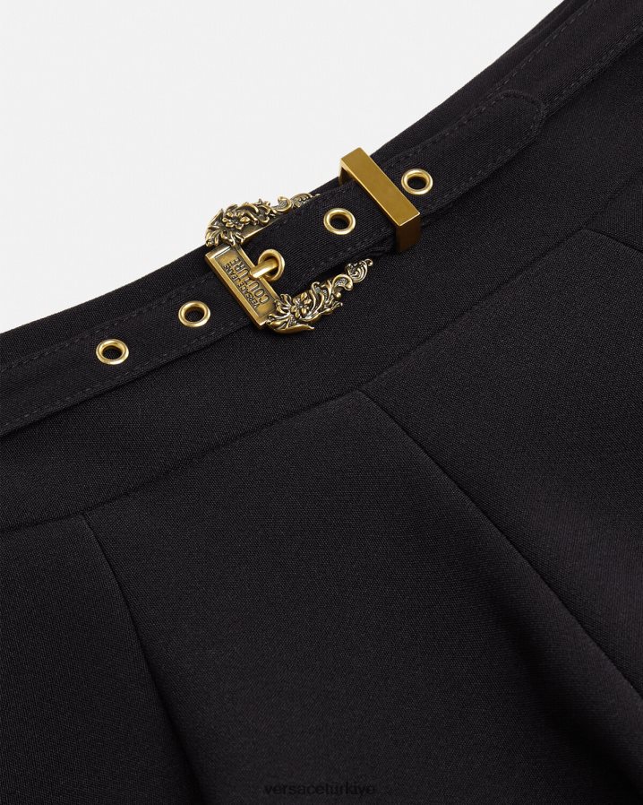 Versace barok couture ve tokalı etek kadınlar siyah Giyim B0HHR82252
