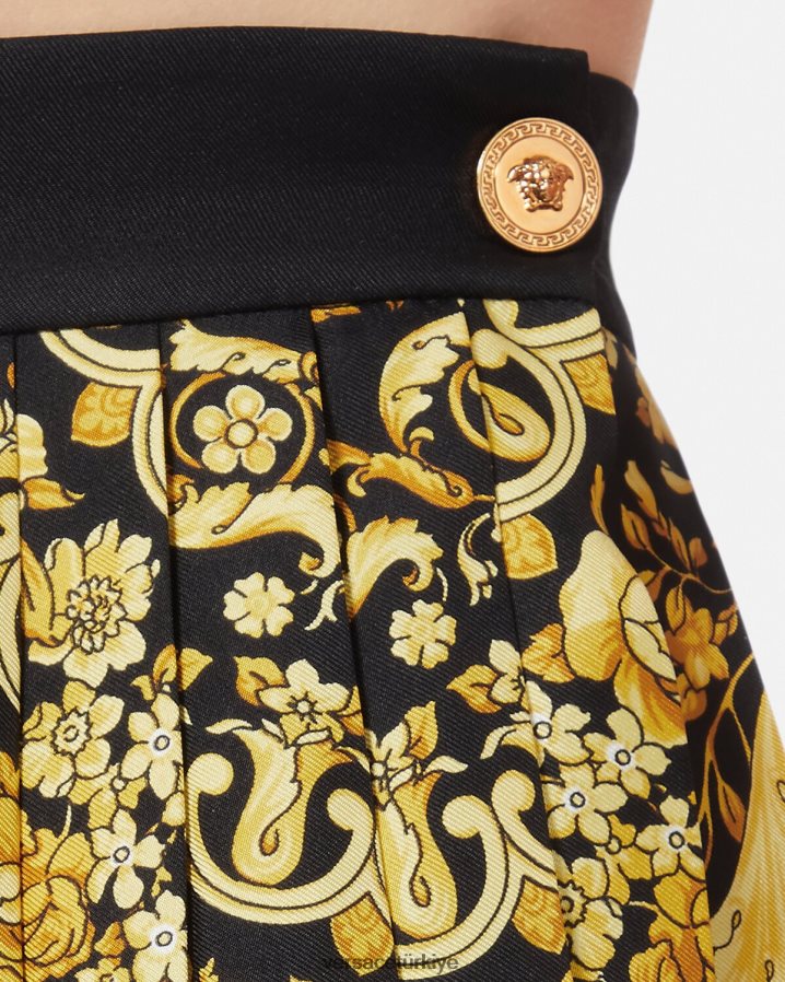 Versace barok pilili ipek etek kadınlar Yazdır Giyim B0HHR8170