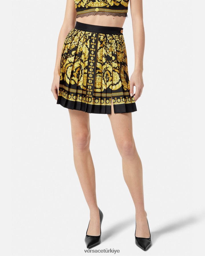 Versace barok pilili ipek etek kadınlar Yazdır Giyim B0HHR8170