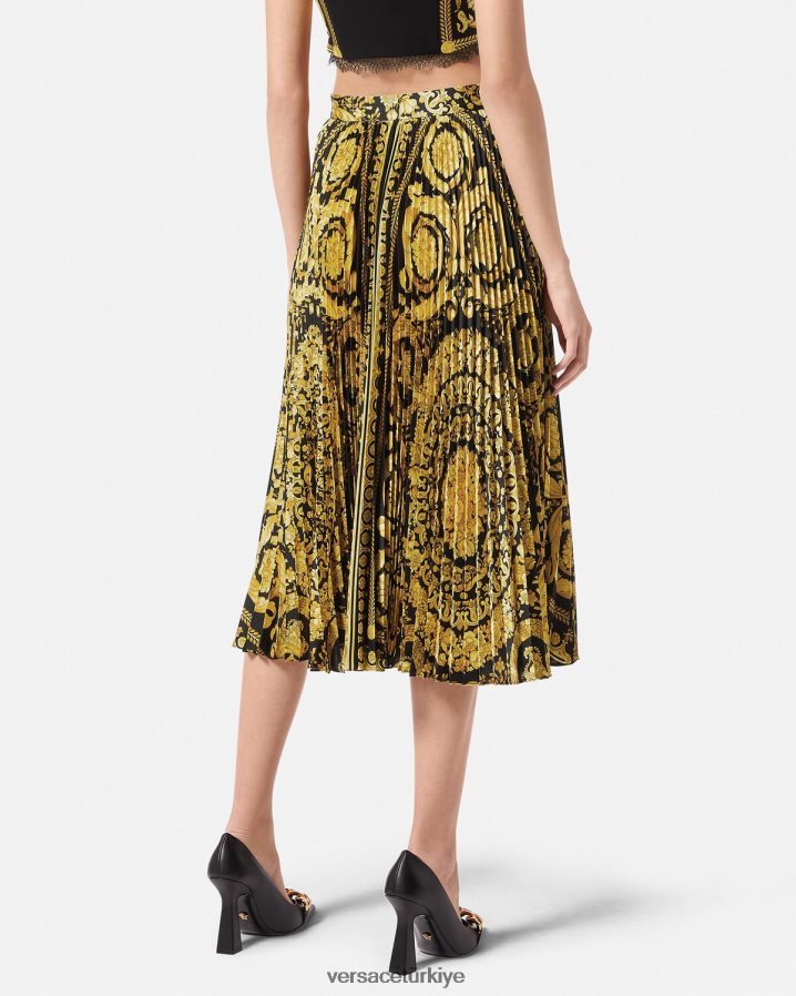 Versace barok pilili midi etek kadınlar Yazdır Giyim B0HHR8171