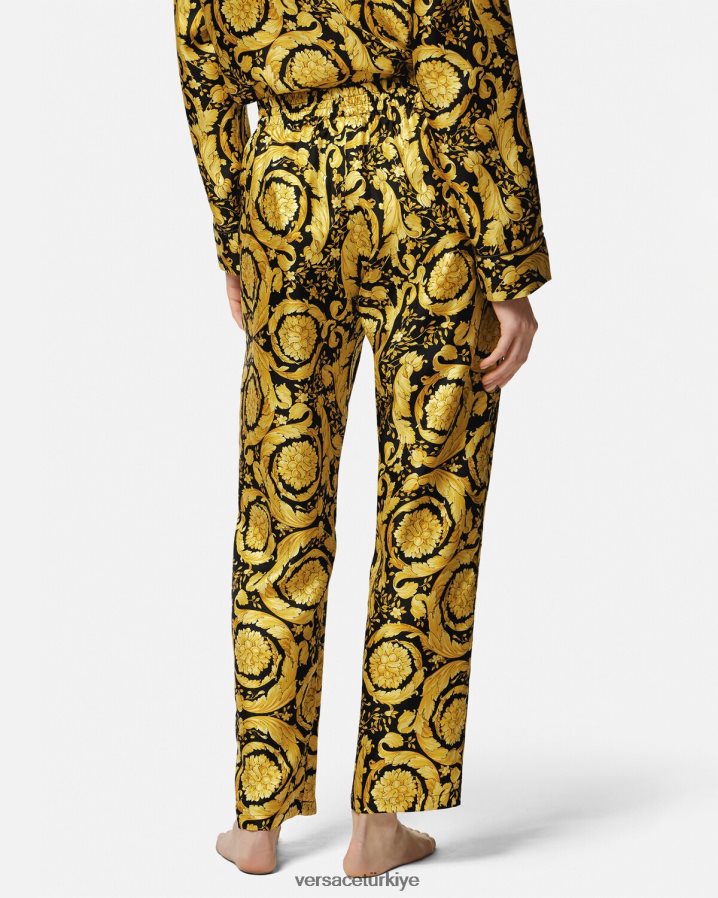 Versace barok desenli ipek pijama altı kadınlar Yazdır iç çamaşırı ve plaj kıyafeti B0HHR81026