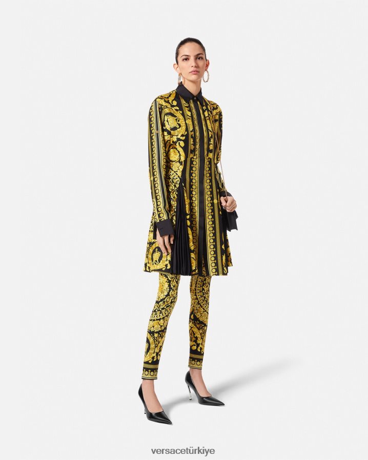 Versace barok tayt kadınlar Yazdır Giyim B0HHR8199