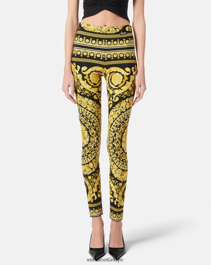 Versace barok tayt kadınlar Yazdır Giyim B0HHR8199