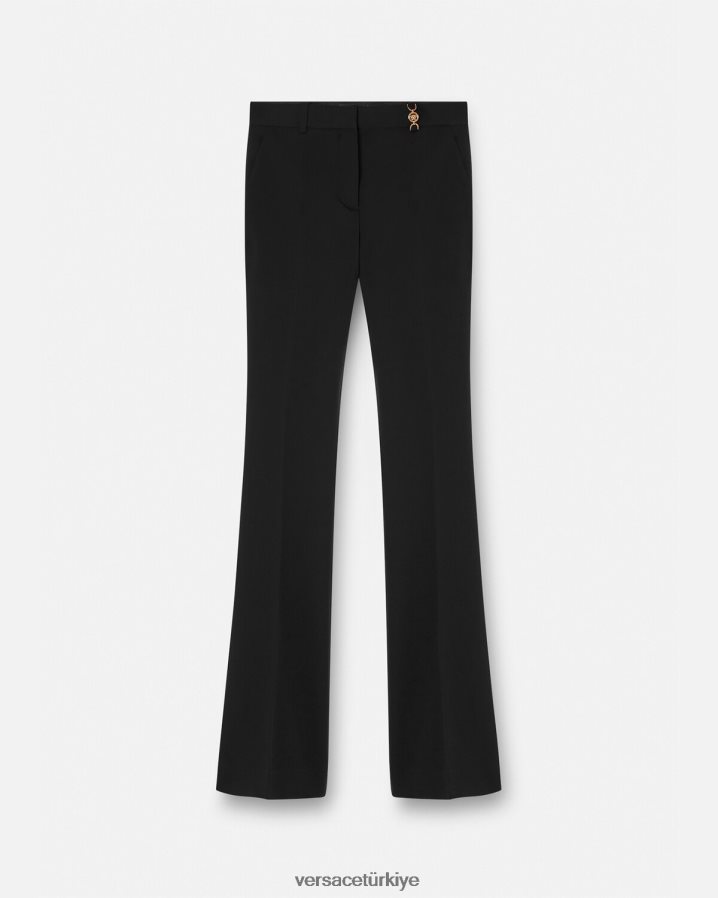Versace bol kesimli pantolon kadınlar siyah Giyim B0HHR8119