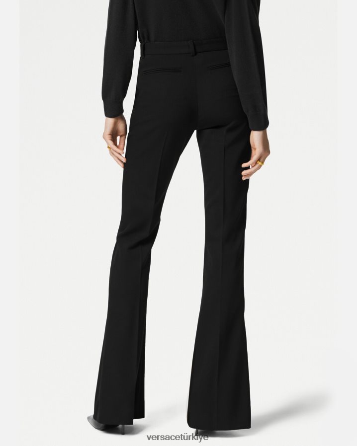 Versace bol kesimli pantolon kadınlar siyah Giyim B0HHR8119
