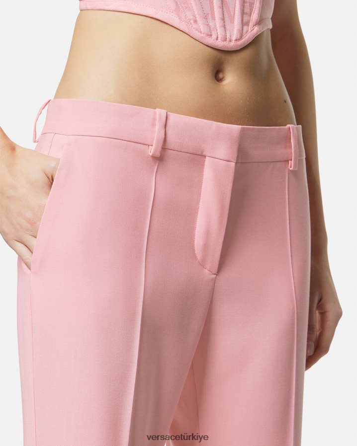 Versace geniş pantolon kadınlar tek renk Giyim B0HHR8120