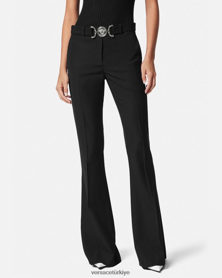 Versace medusa '95 pantolon kadınlar siyah Giyim B0HHR8118