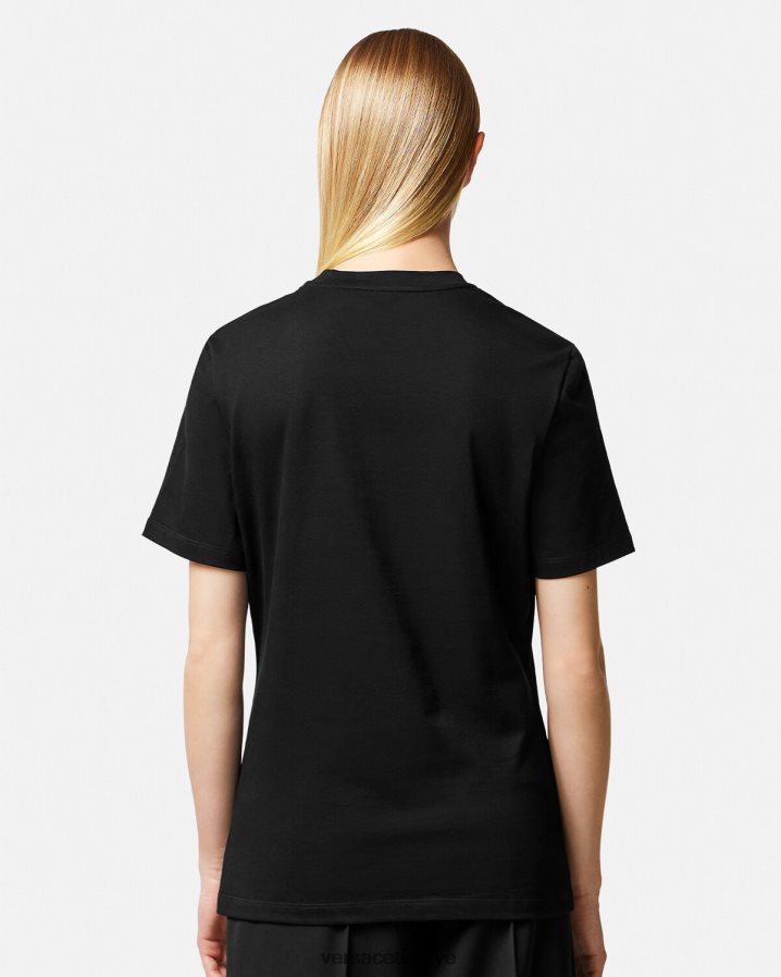 Versace medusa tişört kadınlar siyah Giyim B0HHR8129