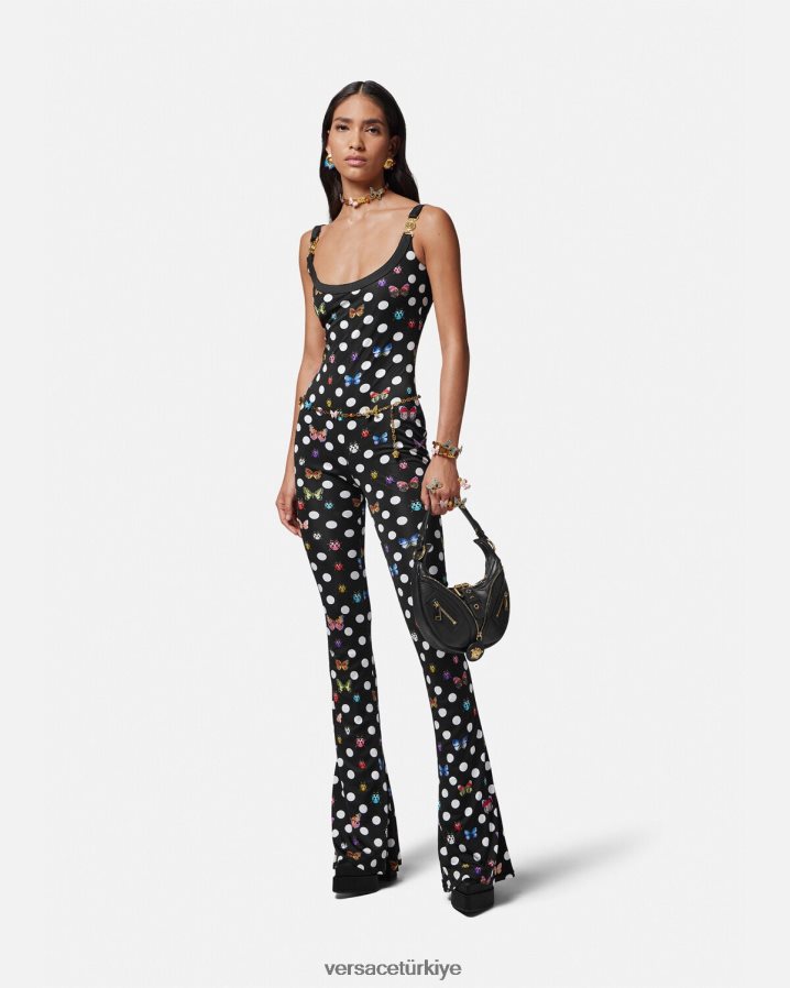 Versace kelebekler medusa '95 tulum kadınlar tek renk Giyim B0HHR87