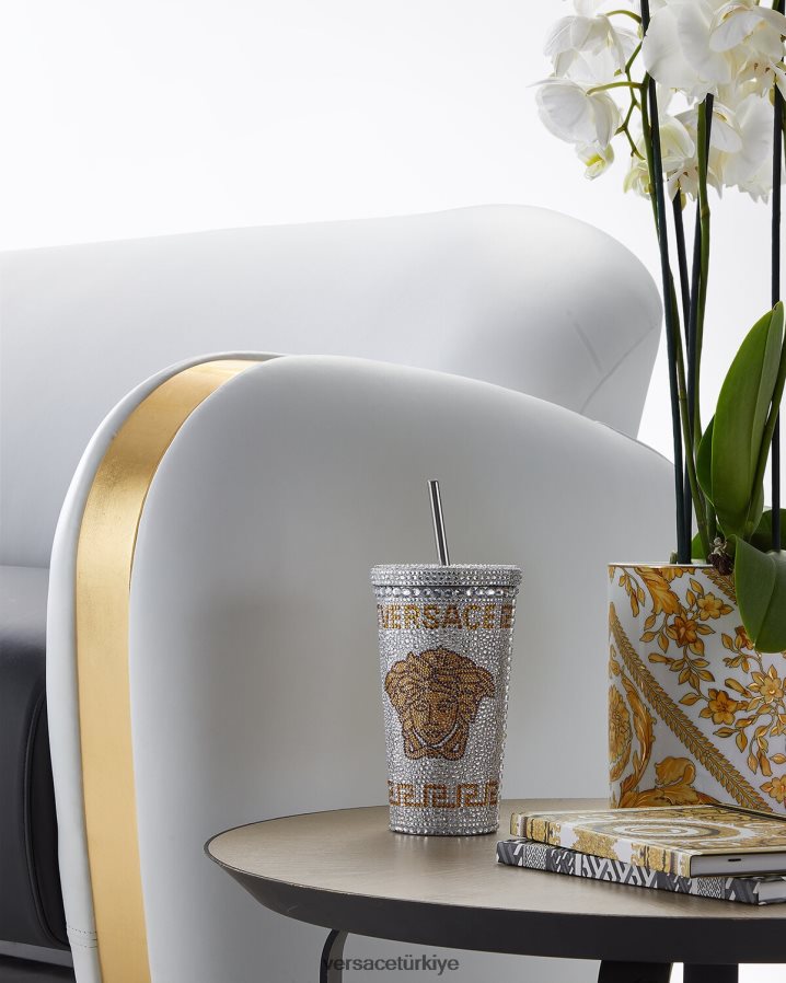 Versace kristal medusa seyahat tipi kupa kadınlar beyaz iç çamaşırı ve plaj kıyafeti B0HHR81205