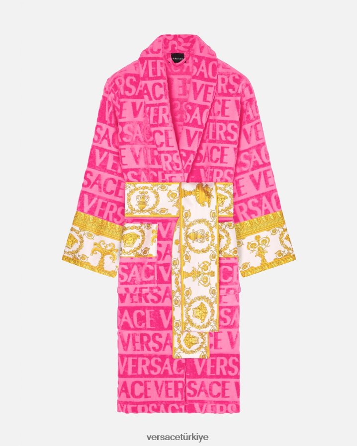 Versace barok bornozum kadınlar fuşya iç çamaşırı ve plaj kıyafeti B0HHR81094