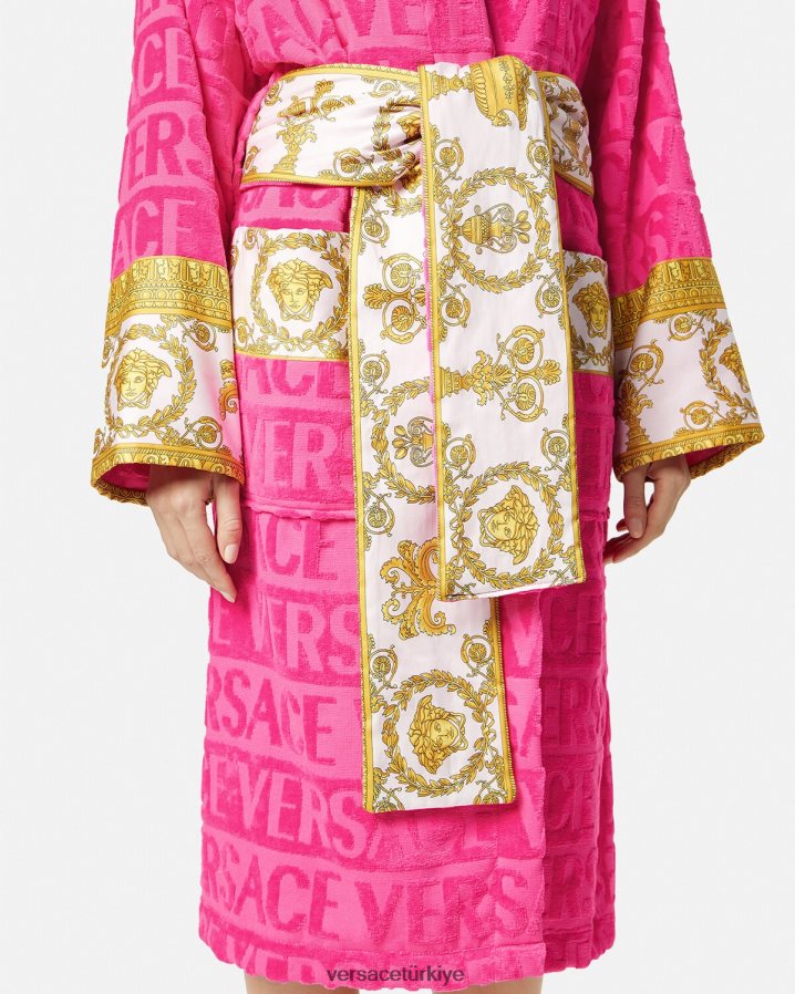 Versace barok bornozum kadınlar fuşya iç çamaşırı ve plaj kıyafeti B0HHR81094
