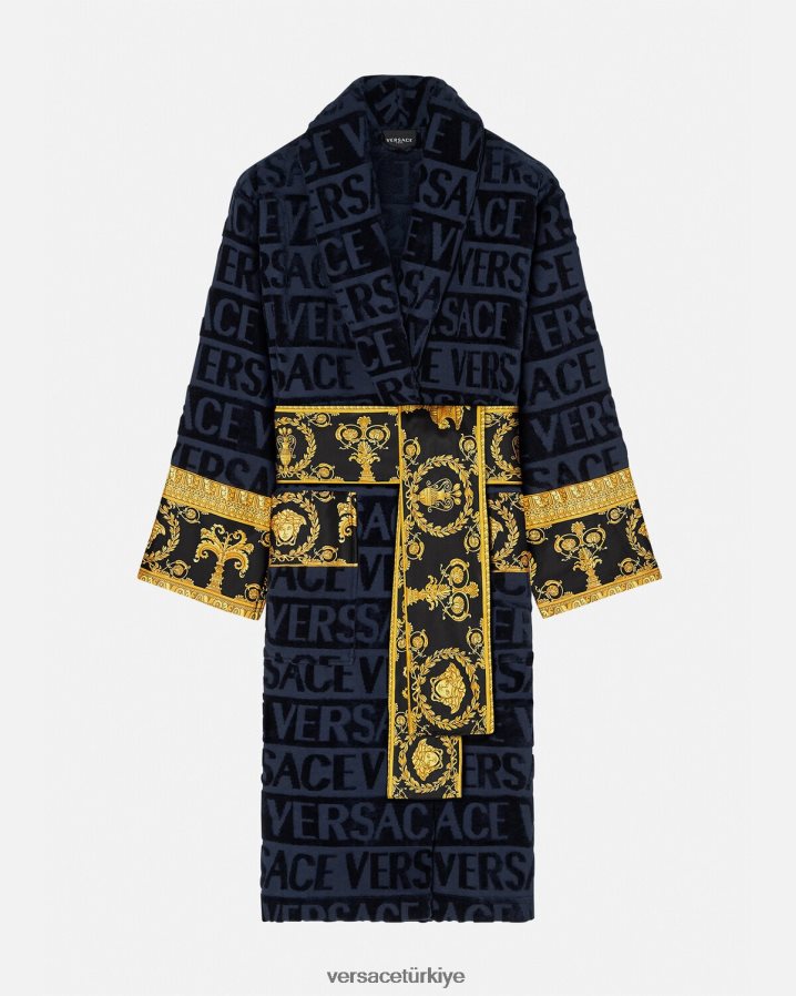 Versace barok bornozum kadınlar mavi iç çamaşırı ve plaj kıyafeti B0HHR81091