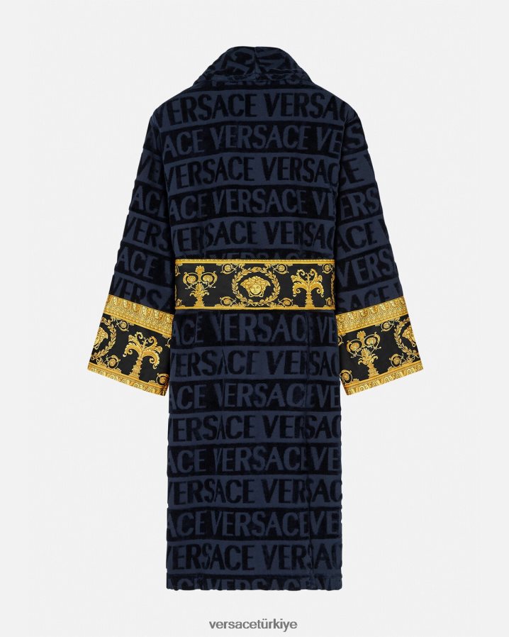 Versace barok bornozum kadınlar mavi iç çamaşırı ve plaj kıyafeti B0HHR81091