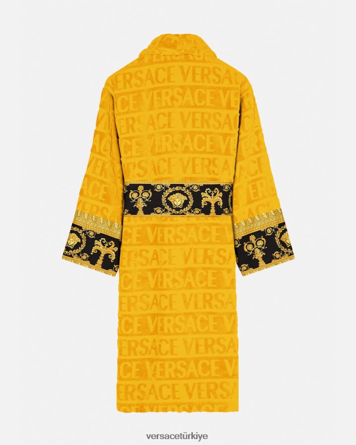Versace barok bornozum kadınlar sarı iç çamaşırı ve plaj kıyafeti B0HHR81096