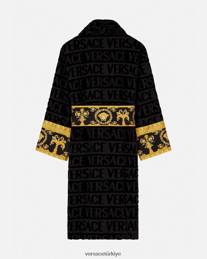 Versace barok bornozum kadınlar siyah iç çamaşırı ve plaj kıyafeti B0HHR81084