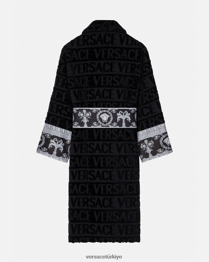 Versace barok bornozum kadınlar siyah iç çamaşırı ve plaj kıyafeti B0HHR81086