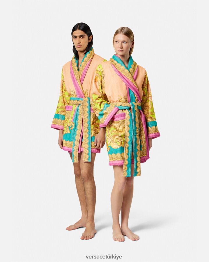 Versace barok tanrıçası bornoz kadınlar Yazdır iç çamaşırı ve plaj kıyafeti B0HHR81097