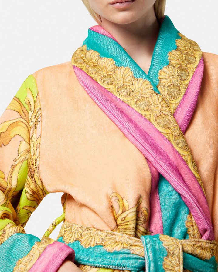 Versace barok tanrıçası bornoz kadınlar Yazdır iç çamaşırı ve plaj kıyafeti B0HHR81097