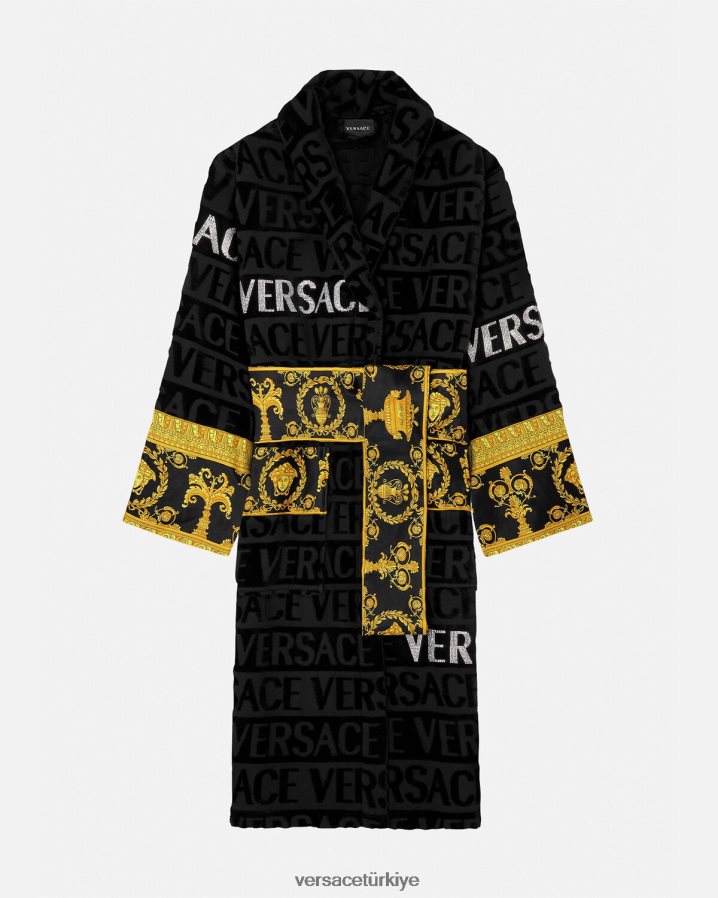 Versace boydan boya kristal bornoz kadınlar Yazdır iç çamaşırı ve plaj kıyafeti B0HHR81085