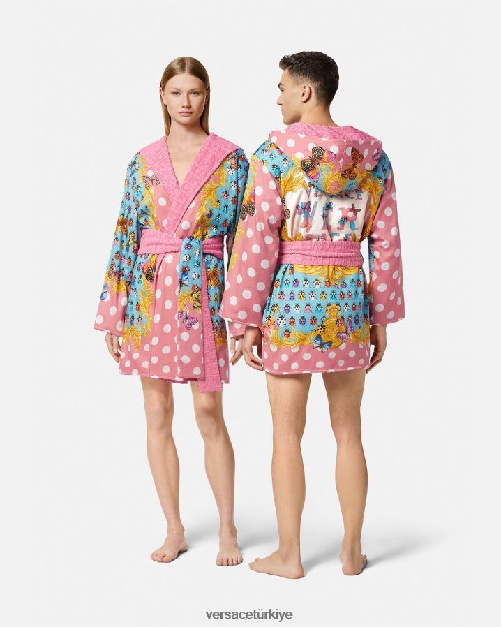 Versace kelebekler kısa bornoz kadınlar Yazdır iç çamaşırı ve plaj kıyafeti B0HHR81080