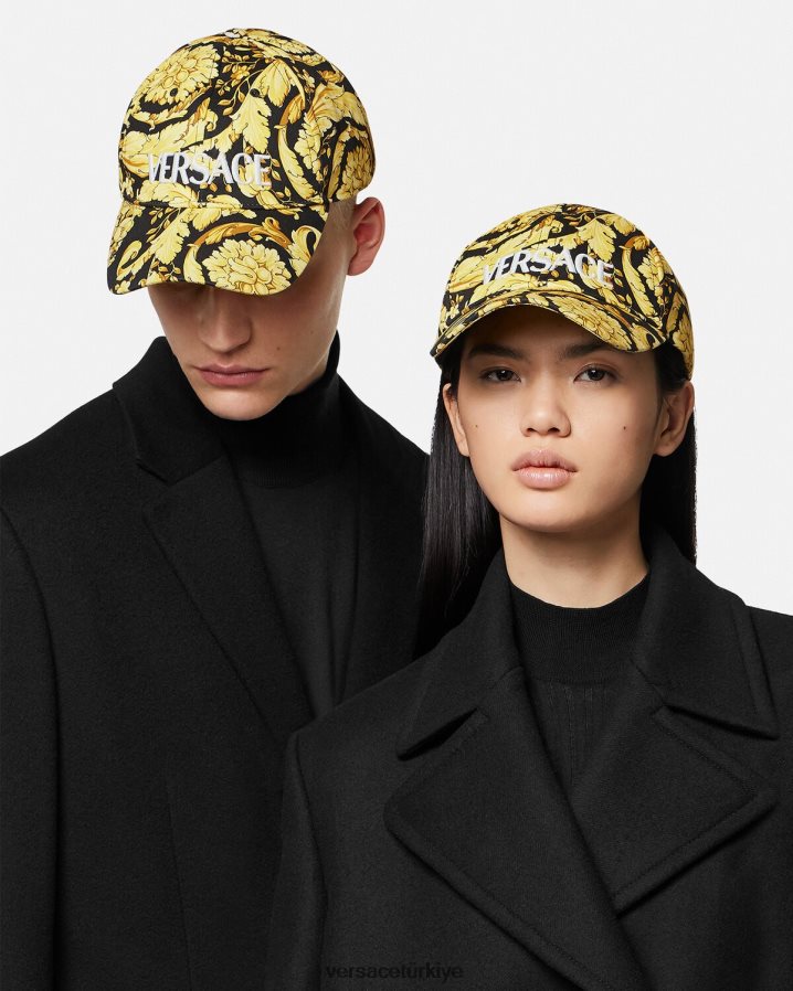 Versace barocco logolu beyzbol şapkası kadınlar Yazdır iç çamaşırı ve plaj kıyafeti B0HHR81209