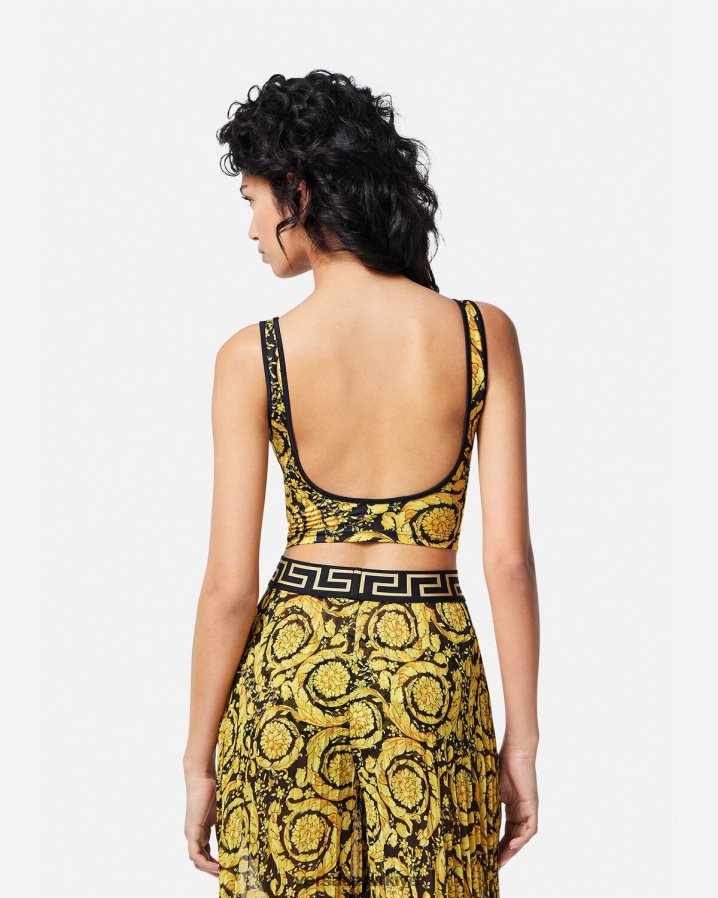 Versace barocco tankini üst kadınlar Yazdır iç çamaşırı ve plaj kıyafeti B0HHR81172