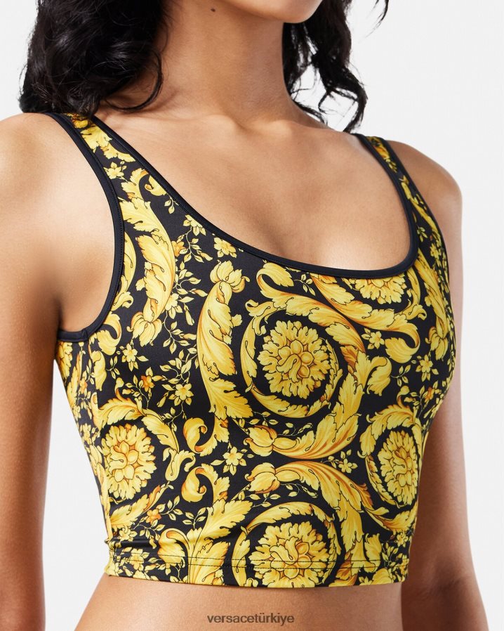 Versace barocco tankini üst kadınlar Yazdır iç çamaşırı ve plaj kıyafeti B0HHR81172