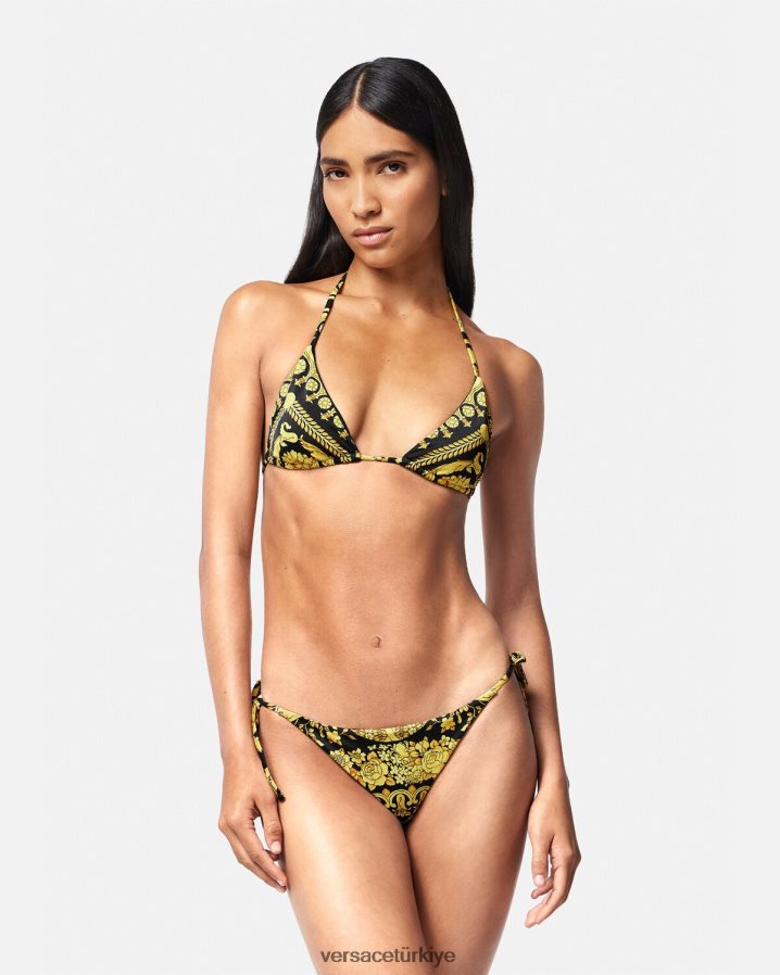 Versace barok desenli bikini üstü kadınlar Yazdır iç çamaşırı ve plaj kıyafeti B0HHR81138