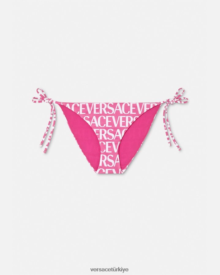 Versace boydan boya bikini altı kadınlar pembe ve baskı iç çamaşırı ve plaj kıyafeti B0HHR81166