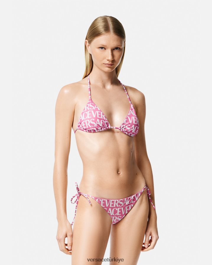 Versace boydan boya bikini altı kadınlar pembe ve baskı iç çamaşırı ve plaj kıyafeti B0HHR81166