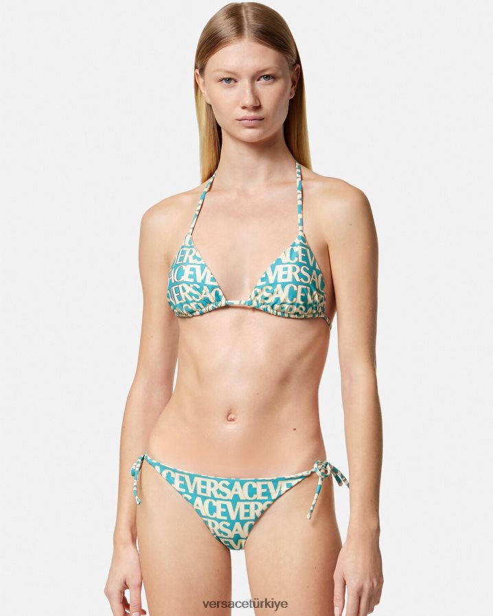 Versace boydan boya bikini üstü kadınlar Yazdır iç çamaşırı ve plaj kıyafeti B0HHR81127