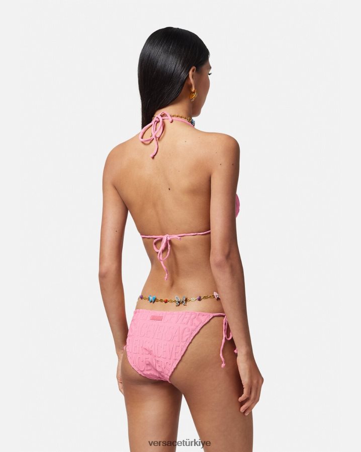 Versace boydan boya havlu bikini altı kadınlar pembe iç çamaşırı ve plaj kıyafeti B0HHR81120