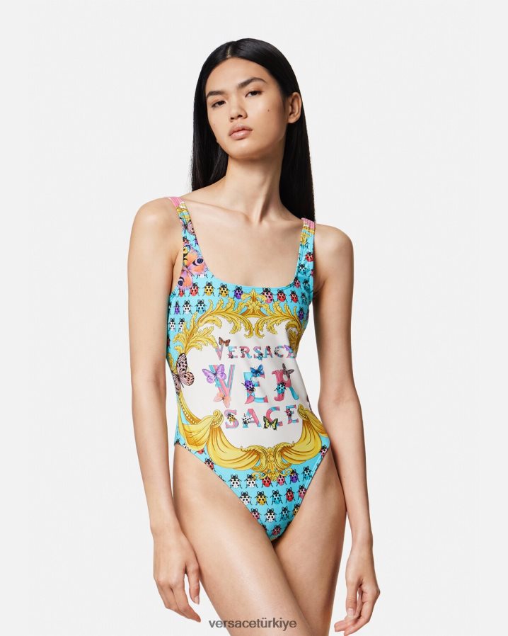 Versace kelebekler tek parça mayo kadınlar Yazdır iç çamaşırı ve plaj kıyafeti B0HHR81135