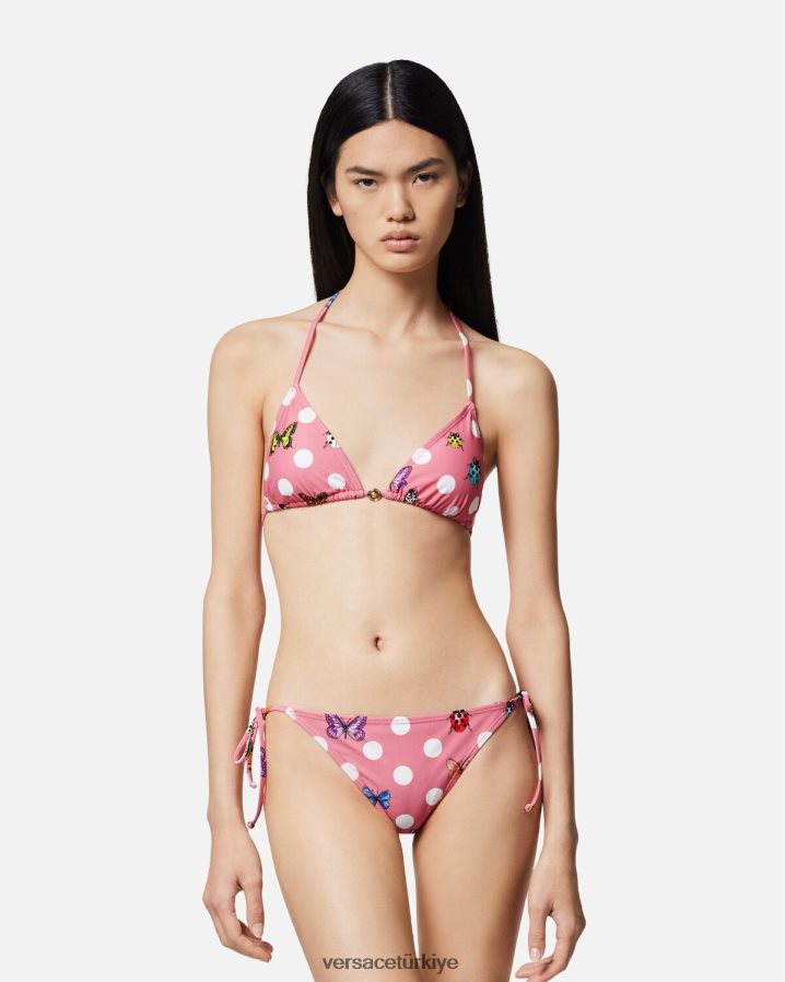 Versace kelebekli bikini üstü kadınlar Yazdır iç çamaşırı ve plaj kıyafeti B0HHR81131