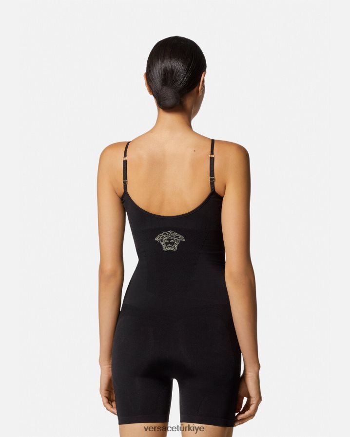 Versace medusa şekillendirici body kadınlar siyah iç çamaşırı ve plaj kıyafeti B0HHR81064