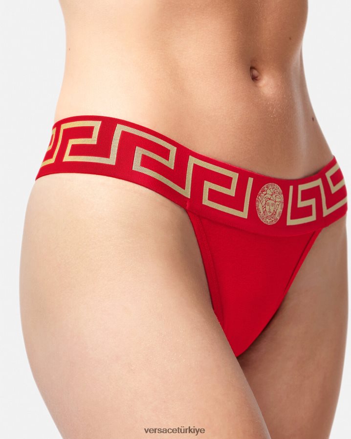 Versace yunanistan sınır tangası kadınlar kırmızı iç çamaşırı ve plaj kıyafeti B0HHR81050