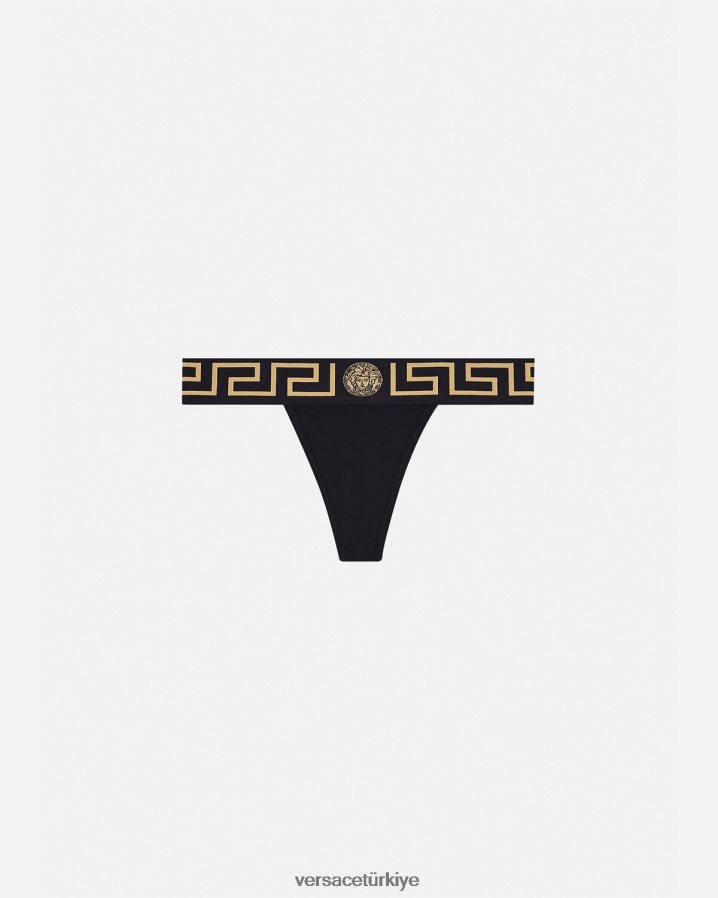 Versace yunanistan sınır tangası kadınlar siyah iç çamaşırı ve plaj kıyafeti B0HHR81051